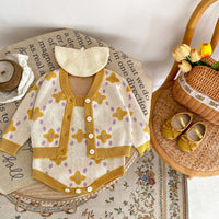 Load image into Gallery viewer, Baby Kid Girls Color-blocking Flower Rompers Jackets Outwears Wholesale 230828312
