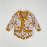 Load image into Gallery viewer, Baby Kid Girls Color-blocking Flower Rompers Jackets Outwears Wholesale 230828312
