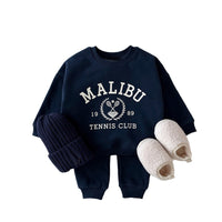 Load image into Gallery viewer, 2 Pieces Set Baby Kid Girls Boys Letters Print Hoodies Sweatshirts And Solid Color Pants Wholesale 230828316
