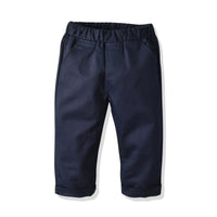 Load image into Gallery viewer, 2 Pieces Set Baby Kid Boys Checked Shirts And Solid Color Pants Wholesale 230828328
