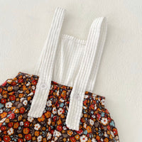 Load image into Gallery viewer, 2 Pieces Set Baby Kid Girls Solid Color Print Tops And Flower Shorts Wholesale 230828345
