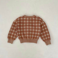 Load image into Gallery viewer, Baby Kid Girls Color-blocking Checked Bow Cardigan Rompers Wholesale 230828349
