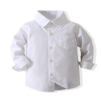 Load image into Gallery viewer, 3 Pieces Set Baby Kid Boys Solid Color Shirts Vests Waistcoats And Pants Wholesale 23082837
