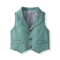 Load image into Gallery viewer, 3 Pieces Set Baby Kid Boys Solid Color Shirts Vests Waistcoats And Pants Wholesale 23082837

