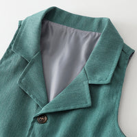 Load image into Gallery viewer, 3 Pieces Set Baby Kid Boys Solid Color Shirts Vests Waistcoats And Pants Wholesale 23082837
