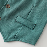 Load image into Gallery viewer, 3 Pieces Set Baby Kid Boys Solid Color Shirts Vests Waistcoats And Pants Wholesale 23082837
