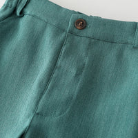 Load image into Gallery viewer, 3 Pieces Set Baby Kid Boys Solid Color Shirts Vests Waistcoats And Pants Wholesale 23082837
