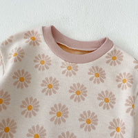 Load image into Gallery viewer, Baby Girls Flower Print Rompers Wholesale 230828373
