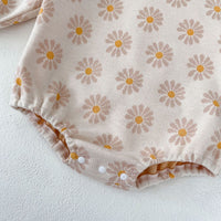 Load image into Gallery viewer, Baby Girls Flower Print Rompers Wholesale 230828373
