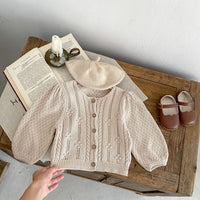 Load image into Gallery viewer, Baby Kid Girls Solid Color Cardigan Wholesale 230828376
