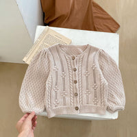Load image into Gallery viewer, Baby Kid Girls Solid Color Cardigan Wholesale 230828376
