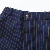 Load image into Gallery viewer, 3 Pieces Set Baby Kid Boys Striped Vests Waistcoats Solid Color Shirts And Pants Wholesale 23082838
