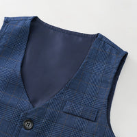 Load image into Gallery viewer, 3 Pieces Set Baby Kid Boys Solid Color Shirts Vests Waistcoats And Pants Wholesale 230828381
