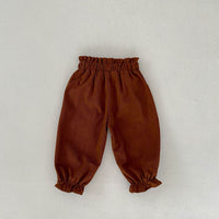 Load image into Gallery viewer, 2 Pieces Set Baby Kid Girls Flower Print Tops And Solid Color Pants Wholesale 230828387
