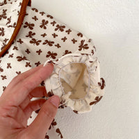 Load image into Gallery viewer, 2 Pieces Set Baby Kid Girls Flower Print Tops And Solid Color Pants Wholesale 230828387
