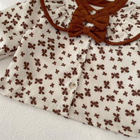 Load image into Gallery viewer, 2 Pieces Set Baby Kid Girls Flower Print Tops And Solid Color Pants Wholesale 230828387
