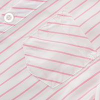 Load image into Gallery viewer, 2 Pieces Set Baby Kid Boys Striped Bow Shirts And Solid Color Pants Wholesale 230828388
