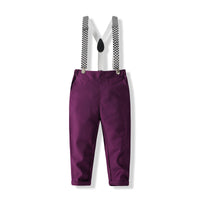 Load image into Gallery viewer, 2 Pieces Set Baby Kid Boys Striped Shirts And Solid Color Pants Wholesale 23082840
