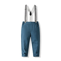 Load image into Gallery viewer, 2 Pieces Set Baby Kid Boys Striped Shirts And Solid Color Pants Wholesale 23082840
