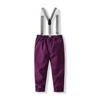 Load image into Gallery viewer, 2 Pieces Set Baby Kid Boys Striped Shirts And Solid Color Pants Wholesale 23082840
