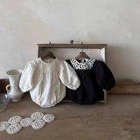 Load image into Gallery viewer, Baby Girls Solid Color Rompers Wholesale 23082847
