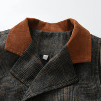 Load image into Gallery viewer, 3 Pieces Set Baby Kid Boys Solid Color Shirts Checked Vests Waistcoats And Pants Wholesale 23082856
