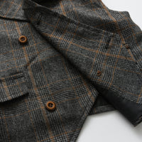 Load image into Gallery viewer, 3 Pieces Set Baby Kid Boys Solid Color Shirts Checked Vests Waistcoats And Pants Wholesale 23082856
