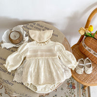 Load image into Gallery viewer, Baby Girls Solid Color Rompers Wholesale 23082858
