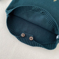 Load image into Gallery viewer, Baby Girls Flower Embroidered Rompers Wholesale 23082873
