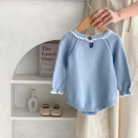 Load image into Gallery viewer, Baby Kid Girls Solid Color Rompers Wholesale 23082874
