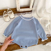 Load image into Gallery viewer, Baby Kid Girls Solid Color Rompers Wholesale 23082874
