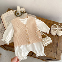 Load image into Gallery viewer, Baby Girls Solid Color Jumpsuits Wholesale 23082875
