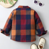 Load image into Gallery viewer, Baby Kid Boys Color-blocking Checked Shirts Wholesale 23082880
