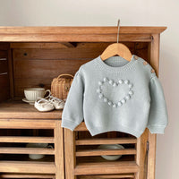 Load image into Gallery viewer, Baby Kid Girls Solid Color Love heart Sweaters Wholesale 23082882
