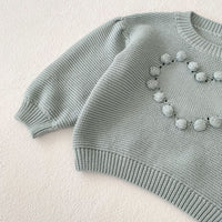 Load image into Gallery viewer, Baby Kid Girls Solid Color Love heart Sweaters Wholesale 23082882
