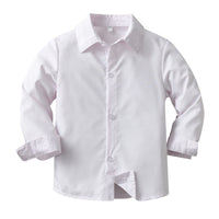 Load image into Gallery viewer, Baby Kid Boys Solid Color Checked Shirts Wholesale 23082894
