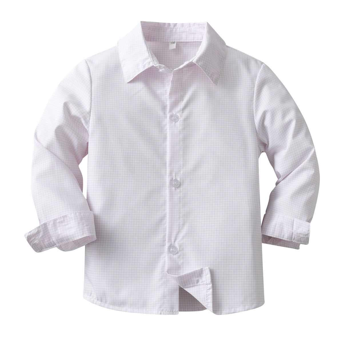Baby Kid Boys Solid Color Checked Shirts Wholesale 23082894