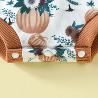 Load image into Gallery viewer, Baby Kid Girls Flower Print Halloween Rompers Wholesale 23090613
