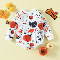 Load image into Gallery viewer, Baby Kid Girls Boys Animals Cartoon Print Halloween Rompers Wholesale 23090614
