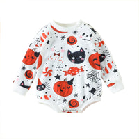 Load image into Gallery viewer, Baby Kid Girls Boys Animals Cartoon Print Halloween Rompers Wholesale 23090614
