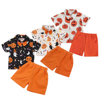 Load image into Gallery viewer, 2 Pieces Set Baby Kid Boys Print Shirts And Shorts Wholesale 23090618

