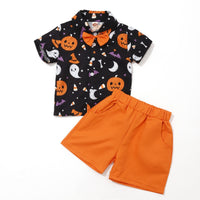 Load image into Gallery viewer, 2 Pieces Set Baby Kid Boys Print Shirts And Shorts Wholesale 23090618
