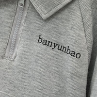 Load image into Gallery viewer, 2 Pieces Set Baby Kid Girls Boys Sports Cartoon Print Hoodies Sweatshirts And Solid Color Pants Wholesale 23090620
