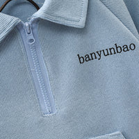 Load image into Gallery viewer, 2 Pieces Set Baby Kid Girls Boys Sports Cartoon Print Hoodies Sweatshirts And Solid Color Pants Wholesale 23090620
