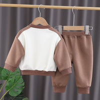 Load image into Gallery viewer, 2 Pieces Set Baby Kid Boys Animals Print Hoodies Sweatshirts And Solid Color Pants Wholesale 23090622
