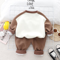 Load image into Gallery viewer, 2 Pieces Set Baby Kid Boys Animals Print Hoodies Sweatshirts And Solid Color Pants Wholesale 23090622
