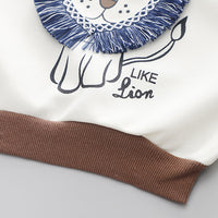 Load image into Gallery viewer, 2 Pieces Set Baby Kid Boys Animals Print Hoodies Sweatshirts And Solid Color Pants Wholesale 23090622
