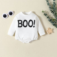 Load image into Gallery viewer, Baby Girls Boys Letters Flower Cartoon Halloween Rompers Wholesale 23090632

