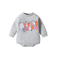 Load image into Gallery viewer, Baby Girls Boys Letters Flower Cartoon Halloween Rompers Wholesale 23090632

