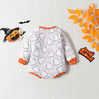 Load image into Gallery viewer, Baby Girls Letters Cartoon Print Halloween Rompers Wholesale 23090634
